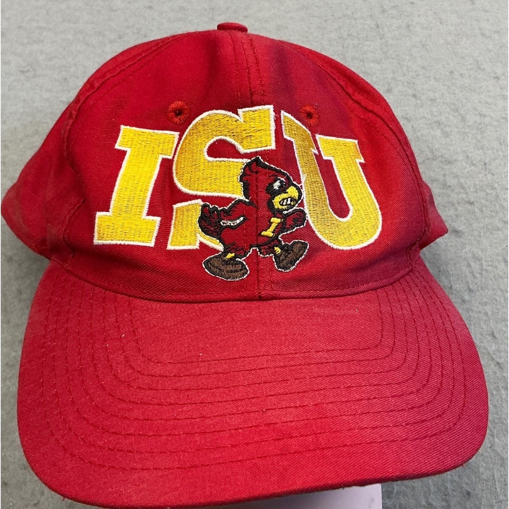Front Row Vintage Iowa State ISU Hat Mascot Snapback Red OSFM NCAA 90s
